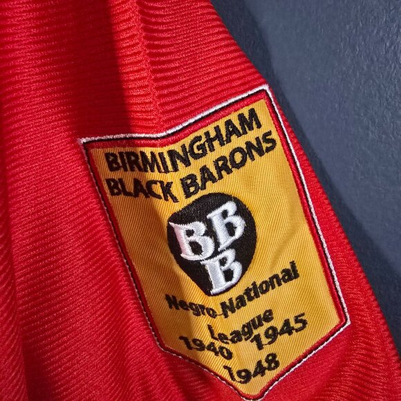 BHAM Jersey V2 Red M #23 Birmingham Black Barons Authentic Negro Leagues - Picture 7 of 8